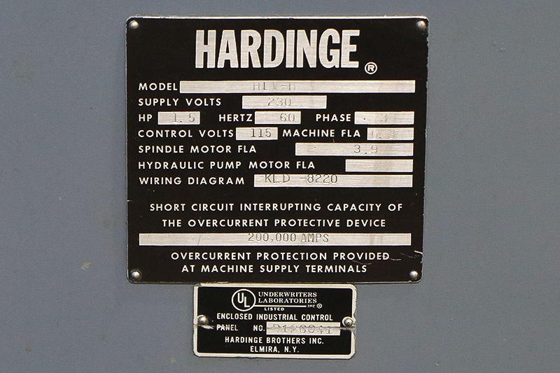 1985 HARDINGE HLV-EM Precision Lathes | Bid Specialists Inc.