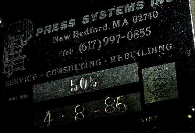 1982 FEDERAL 2-60 O.B.I. Presses | Bid Specialists Inc.