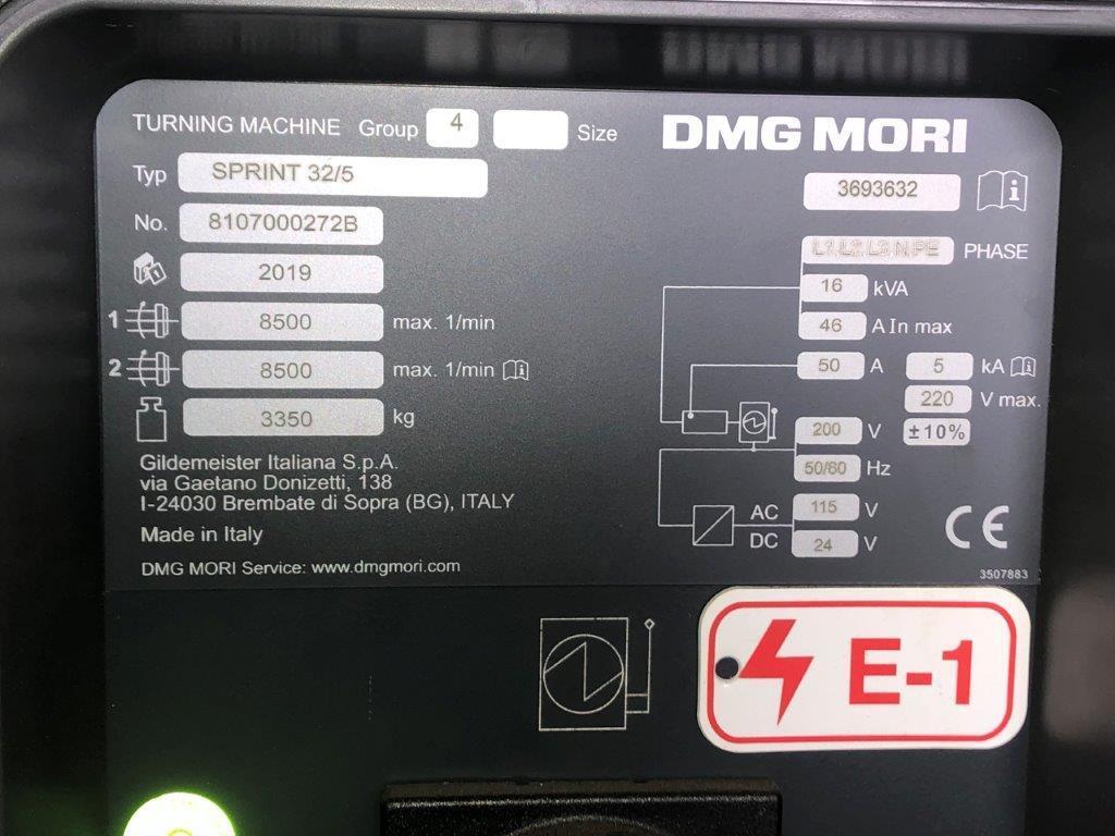 2019 DMG MORI SPRINT 32/5 Swiss Type Automatic Screw Machines | Bid Specialists Inc.